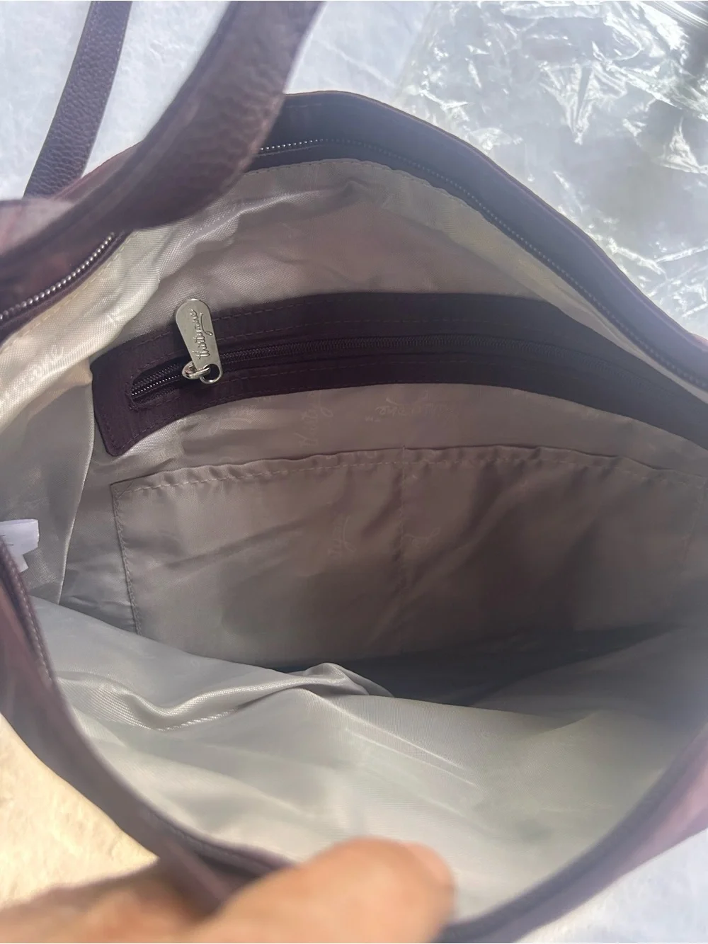 Thirty-One Everything Crossbody Bag Womens Burgundy Jewells & Gems Multi